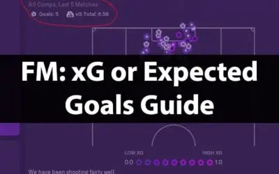 How To Use Expected Goals or xG In Football Manager 21